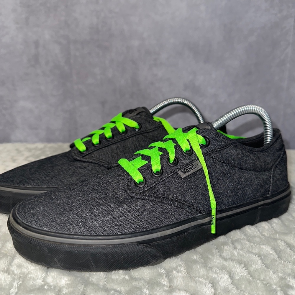 Vans' Men's Atwood Deluxe Lace Up Sneaker Heather Black Men’s Size 8.5